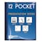 Better Office Products Presentation Book, 12-Pocket, Blue, W/Clear View Front Cover, 8.5in. x 11in. Sheets 32011 - alternate 1